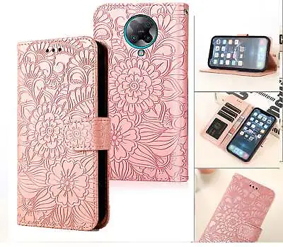 $7.50 • Buy Xiaomi Poco F2 Pro Embossed Pu Leather Wallet Case Floral