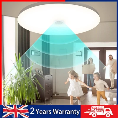 £8.99 • Buy LED Ceiling Light PIR Motion Sensor Light Bathroom Kitchen Living Room Wall Lamp