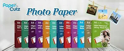 £5.55 • Buy A4 Inkjet Photo Paper Full Range Gloss Matte, Papercutz Professional 
