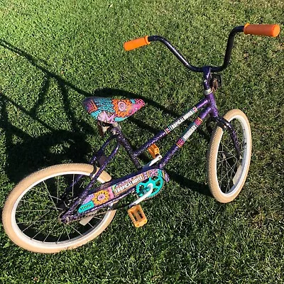 Vintage Murray Bicycle BMX Tropical Moves Bike Sparkle Frame Purple Black • $1249