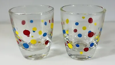 Shot Glass Set  (2) - Polka Dots  Germany. Vintage • $12.50