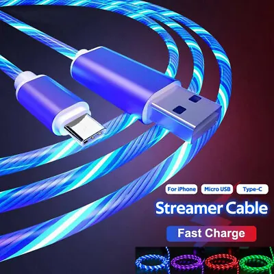 3 In 1 LED Fast Charging Cable Cell Phone Charger Cord For IPhone Type-C USB • $5.69
