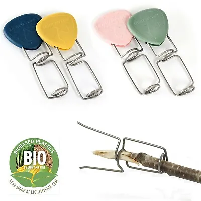 2 X LIGHT MY FIRE GRANDPA`S FIRE FORK BIO – Wire Camping Cooking Toasting Skewer • £10.90