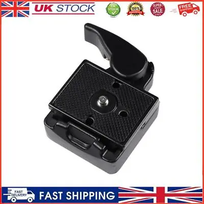 323 Quick Release Plate Clamp Adapter For Manfrotto 200PL-14 Camera Tripod • £8.39