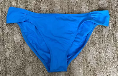 NWT L*Space Swim By Monica Wise Bitsy Cut Bikini Bottom Size Large Sky Blue • $22