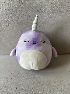 Squishmallows Kellytoy 5  Nabila The Narwhal MINI Tie Dye Sea Life Plush EUC • $7.96