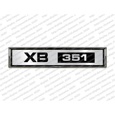 #1314 Badge To Suit Ford Xb 351 Fairmont Falcon 500 Chrome Car Emblem • $37