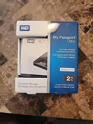 WD My Passport Ultra 2TB External Portable USB Hard Drive WDBBKD0020BBK Y7H8 • $65