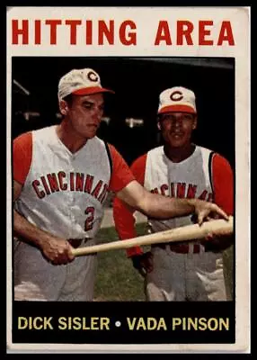1964 Topps #162 Hitting Area (Dick Sisler / Vada Pinson) Cincinnati Reds • $0.99