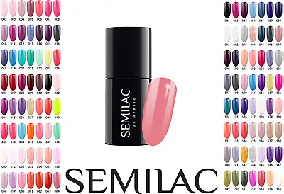 Semilac Soak Off LED/UV Hybrid Manicure Nail Gel Polish Colour Coat  • £10.90