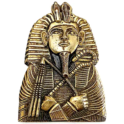 King Tut Paperweight Collectable Advertising Piece Brass Tone Metal- 203 G • $2.99