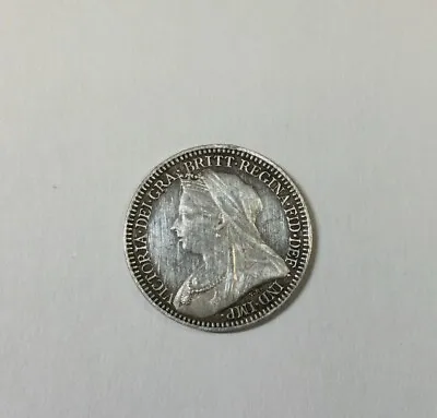 Great Britain 1898 Maundy 2 Pence  Victoria Old Head • $48.99