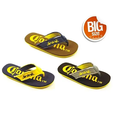 Mens Corona Big Sizes Sandals Flip Flops Men's Extra Sizes Beach Sandals CR2026 • $9.99