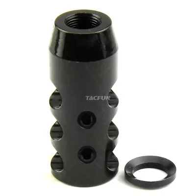 NEW! Compact Low Concussion 1/2x28 Muzzle Brake Compensator .223 5.56 • $16.99