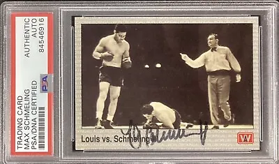 Max Schmeling Signed 1991 AW Sports #142 Boxing Card Heavyweight Auto PSA/DNA • $169.99