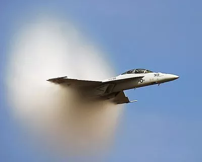 F-18 HORNET WITH VAPOR CONE 11x14 GLOSSY PHOTO PRINT • $29.99