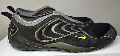 Vtg Nike Acg Slip On Water Shoes Black/gray/yellow Men's Size 10 All Conditions • $79.99