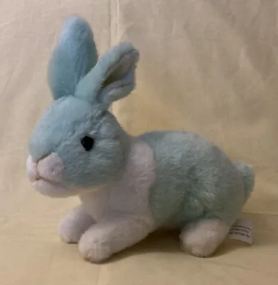 Vintage E&J Classic Pastel Mint Green White Bunny Rabbit Stuffed Animal Plush 9” • $24.99