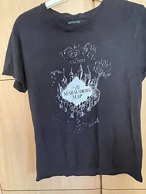 Wonderful Men's  THE MARAUDERS MAP T Shirt Size L • £8.95