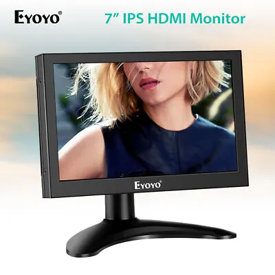 Eyoyo 7  IPS HDMI Monitor 1280x800 Resolution HDMI VGA/AV/BNC Screen For CCTV • $79
