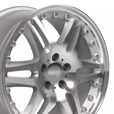 18x8.5 Wheel Fits Mercedes Benz C E S Class SLK CLK CLS ET35 Silver SET • $663