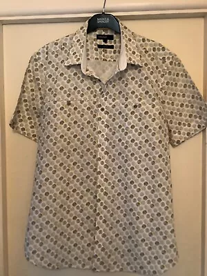 M&S Autograph Short Sleeved Shirt Size L Slim Fit • £7.50