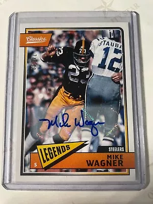 Mike Wagner 2018 Classics Legends Autograph Auto #74/99 Steeler! • $15