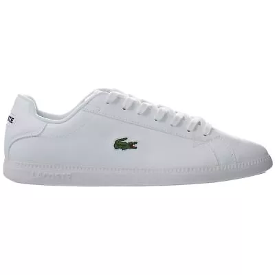 Lacoste Graduate BL 1 SMA LaceUp White Smooth Leather Men Trainers 37SMA0053 21G • £64.99