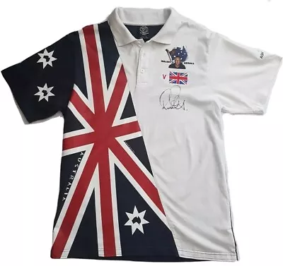 $64.95 • Buy Ricky Ponting Hand Signed 06/07 Australian  Ashes Polo Shirt Men's Size Large