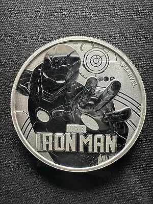 Tuvalu 2018 1oz .9999 Silver Iron Man Marvel BU Coin In Airtite Capsule • $50