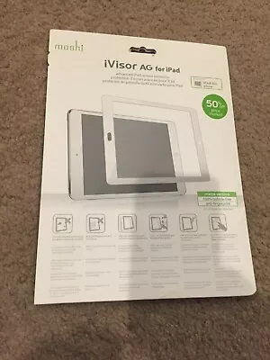 ( Lot Of 2 )Moshi IVisor AG - White Screen Protector For IPad Air  ( BRAND NEW ) • $10