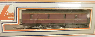 LIMA 00 Gauge LMS GUV BOGIE PARCEL VAN - MAROON - 305358 BOXED                V • £8.99