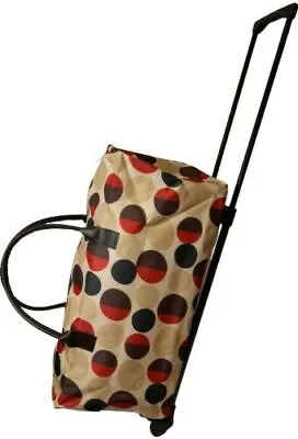 £10.99 • Buy Polka Dot Patterned Lightweight Wheeled Holdall Trolley 