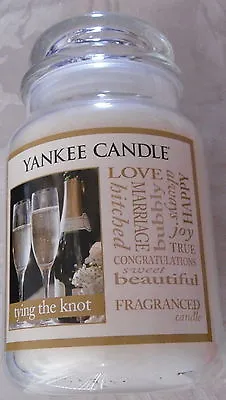 Yankee Candle Large Jar  Tying The Knot  Wedding Champagne Bubbles Scent  • £34.99