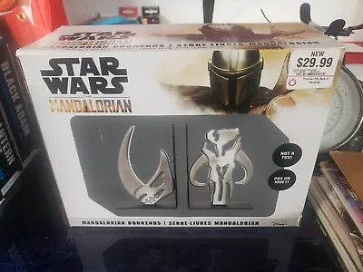 Disney Star Wars Mandalorian Book Ends Bookends Metal Construction NEW • $28.99