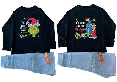 Boys Girls The Grinch Christmas Pyjamas PJs Xmas Eve Box Age 5 - 12 Years • £8.95