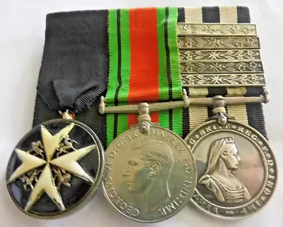 Serving Sister E M King St John Ambulance Brigade Group 3 Medals 5 Award Bars • $126.30