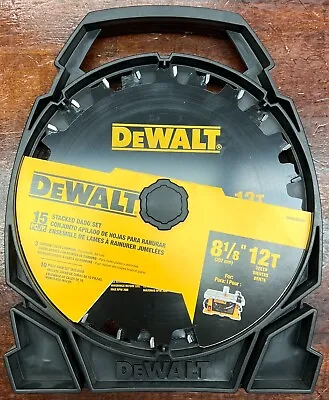 DEWALT 8'' 12-Tooth Carbide Dado Miter/Table Saw Blades - Pack Of 15 (DW812DADO) • $60