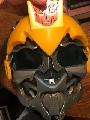 $12 • Buy Transformers Bumblebee Helmet Talking Voice Changer Mask 2008 Hasbro, NO SOUND