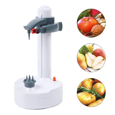 Electric Automatic Peeler Fruit Vegetable Potato Peeling Machine With Adapter UK • £15.98