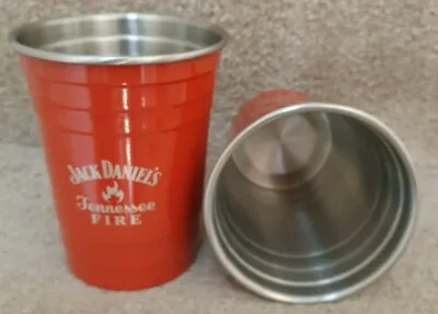 Rare Official Jack Daniels Tennessee Fire Aluminum Cup Brand New  • £9.99