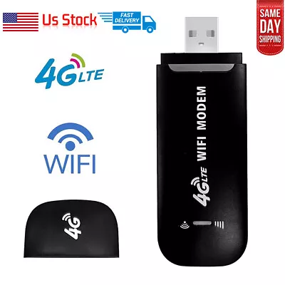 Unlocked 4G LTE Mobile Broadband WiFi Wireless Router Portable Car MiFi Hotspot~ • $13.88