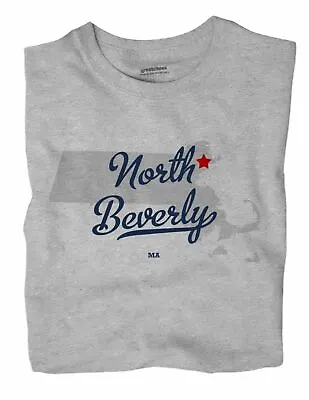 North Beverly Massachusetts MA T-Shirt MAP • $18.99