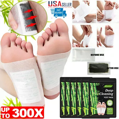 300PCS Foot Detox Pads Pain Relief Detoxify Toxins Patch Organic Herbal Care US • $44.75