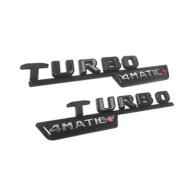 TURBO 4MATIC+ PLUS Fender For AMG Emblem Red Black Badge E53 CLS53 GLE53 GT53 • $14.99