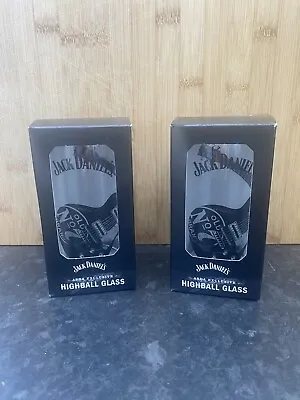 £13.99 • Buy 2 JACK DANIELS Highball Glass With Guitar Design. Memorabilia. Bar. Pub 28cl