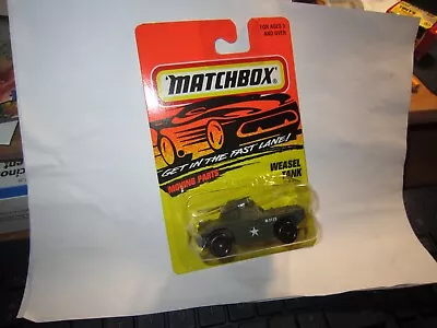 1995 Matchbox Superfast #77 Military Weasel Tank • $1.97