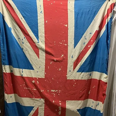 Vintage Union Jack Flag Bed Duvet Cover Twin Bedding British Single UK 52”x 81” • $25.48