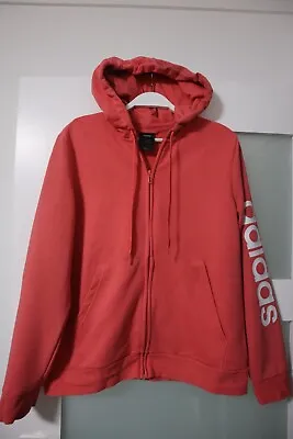 $20 • Buy Adidas Coral Colour Zip Up Hooded Jacket Size XL