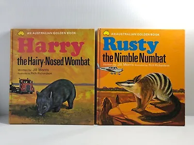 Jill Morris Rusty & HARRY The Hairy Nosed Wombat Vintage Australian Golden Book • $28.80